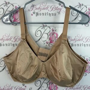 Bali bra shiny shimmer bra tan nude style adjustable strap Elegant Brown Bra
